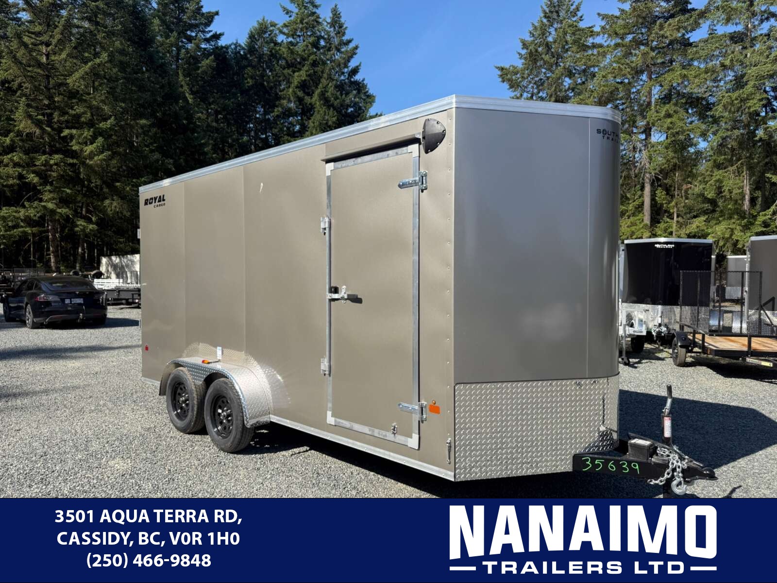 2026 Royal Cargo 7X16+V 7700LB GVWR - RAMP - Nanaimo Trailers